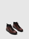 Lace-up Trainers BIEL549SOF DK. RED W/BLACK NEOPRENE